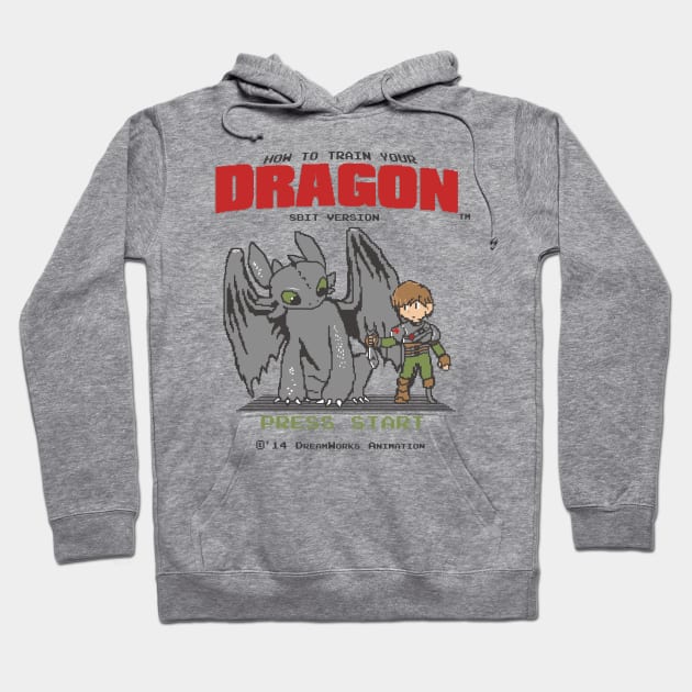 How To Train Your Dragon 8Bit Version Hoodie by Akiwa